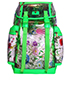 PVC Floral XL Backpack, front view
